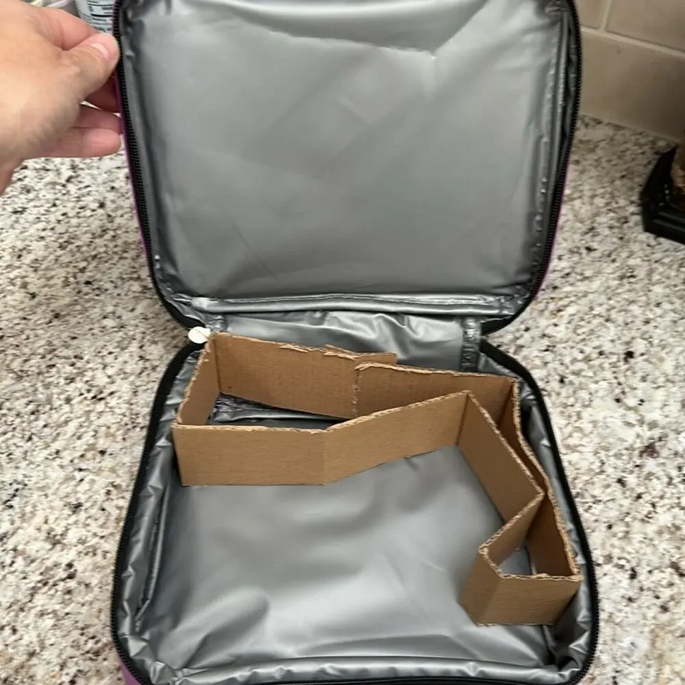 LOL Surprise lunchbox insulated with go team glitter pink silver purple nwt